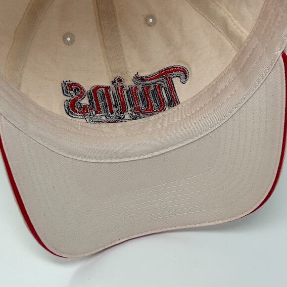 Vintage Y2Ks Minnesota Twins Hat Baseball Cap Dairy Queen 2001 Beige Snapback - Picture 5 of 8
